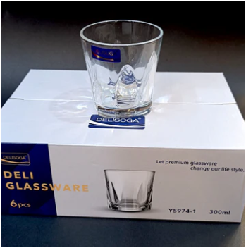 Delisoga Y5974-1 Glass Tumbler Set – 6pcs
