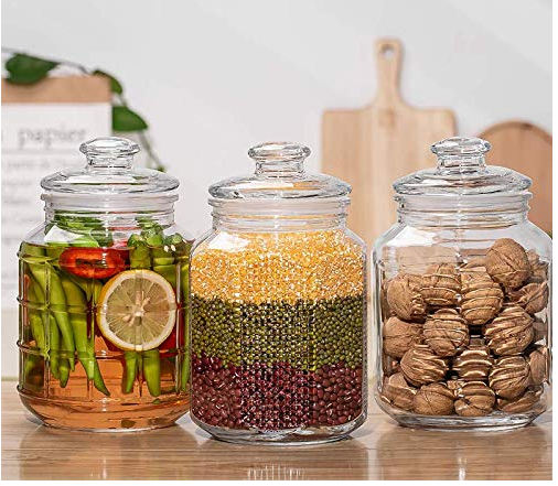 Delisoga Airtight Glass Storage Jar
