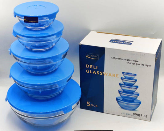 1 large Bowl + 4 mini serving bowls