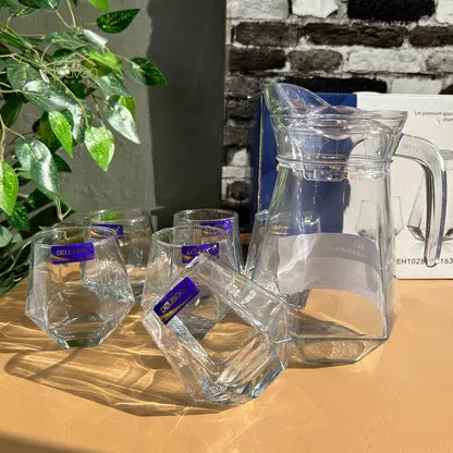 7-Piece Premium Glass Water & Serving Set
