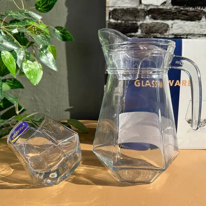 7-Piece Premium Glass Water & Serving Set