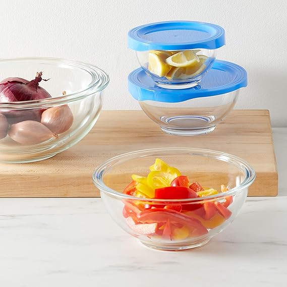 1 large Bowl + 4 mini serving bowls