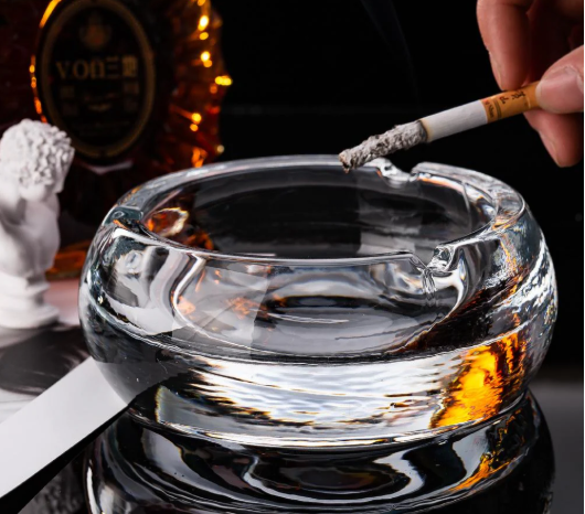 Transparent Glass Ashtray