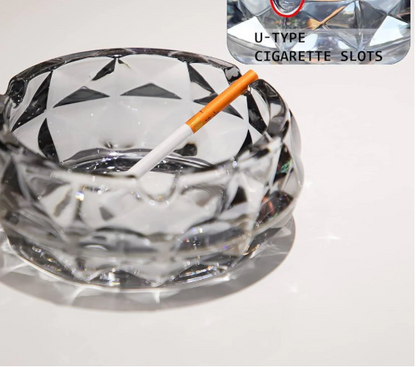 Transparent Glass Ashtray