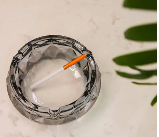 Transparent Glass Ashtray