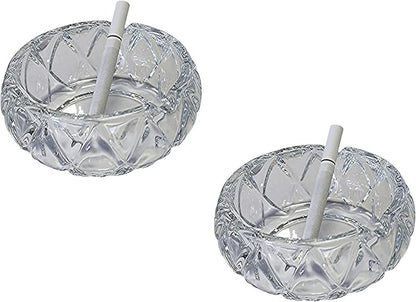 Transparent Glass Ashtray