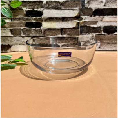 Set of 3 Large 10-Inch Glass Serving Bowls