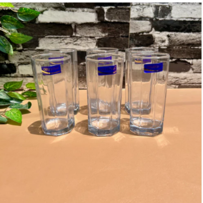 6-Piece Elegant Classic Glass Tumbler Set