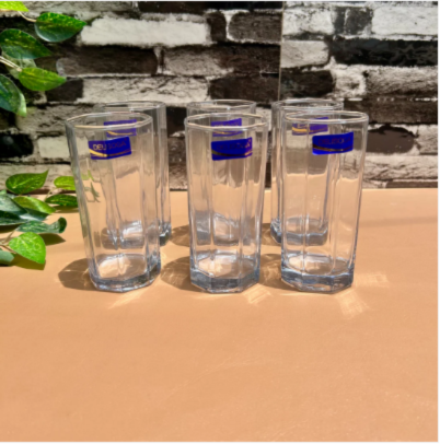 6-Piece Elegant Classic Glass Tumbler Set