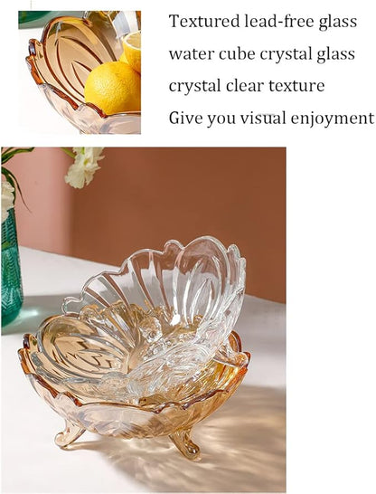 Kitchen Krown 7-Piece Glass Golden Bowl Set