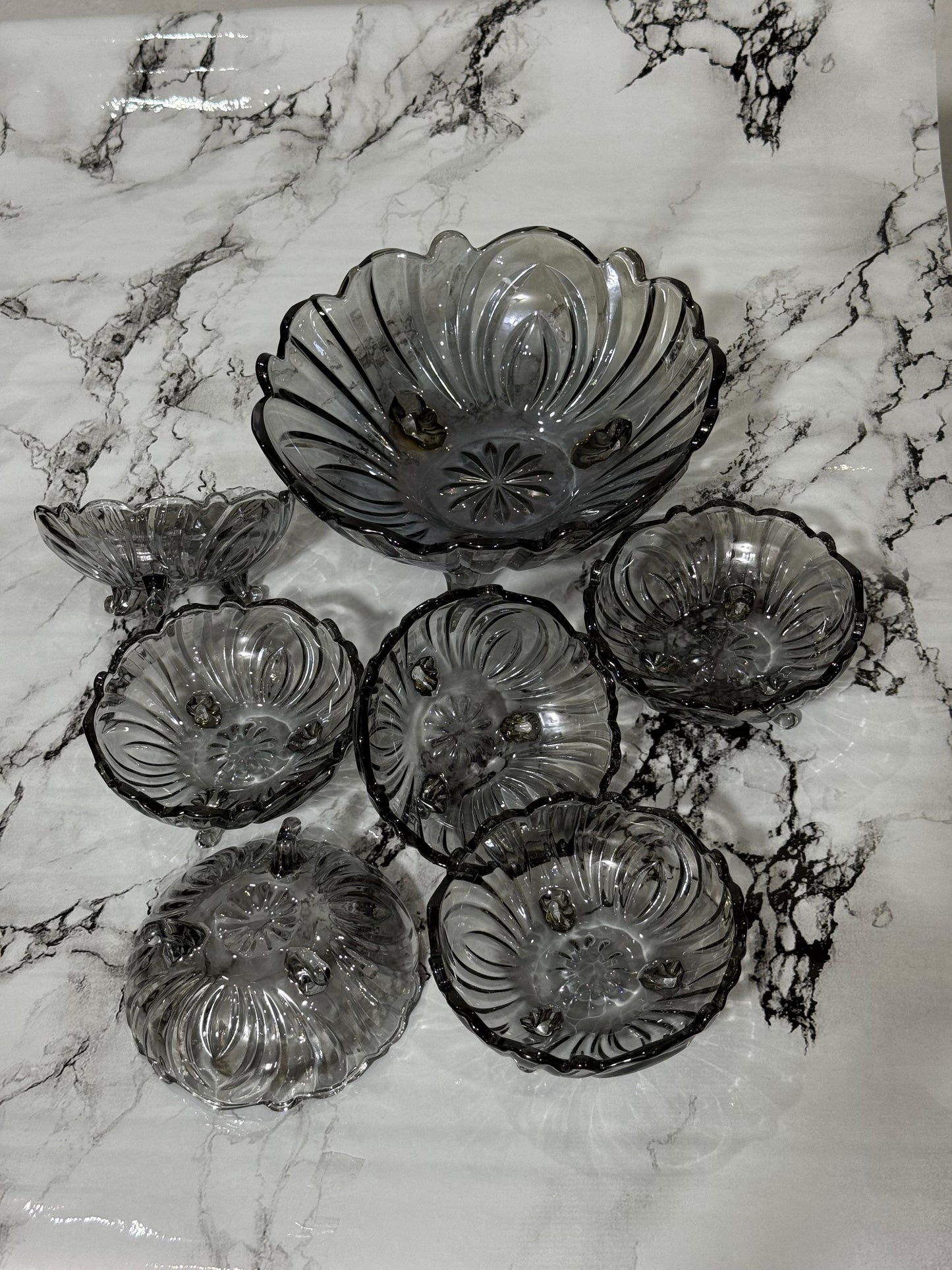 Kitchen Krown 7-Piece Black Bowl Set